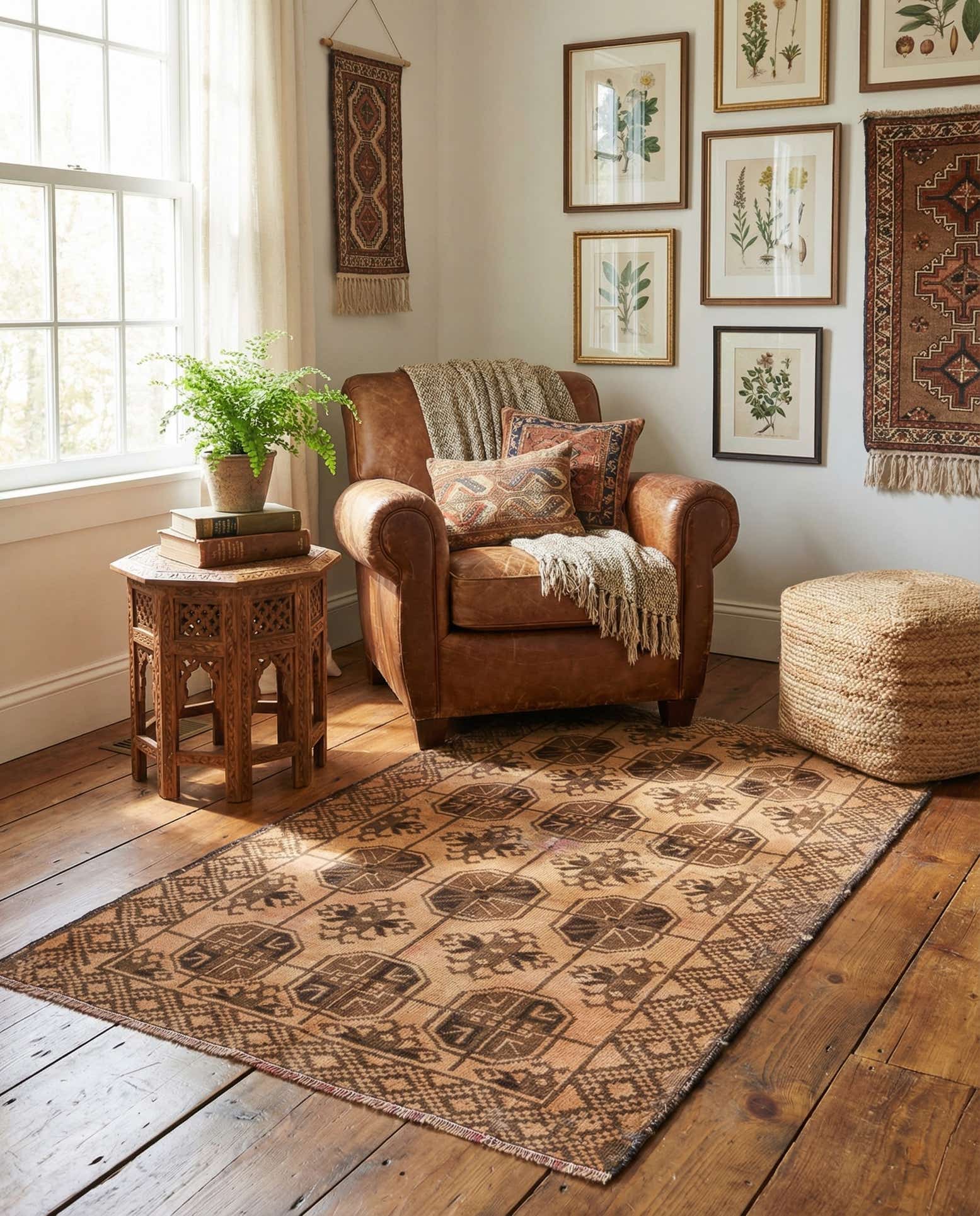 2' 9 x 4' 8 Hand Knotted Balouch Persian Wool Rug