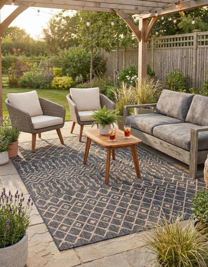 7' 10 x 11' Easy-Clean Lattice Indoor / Outdoo...