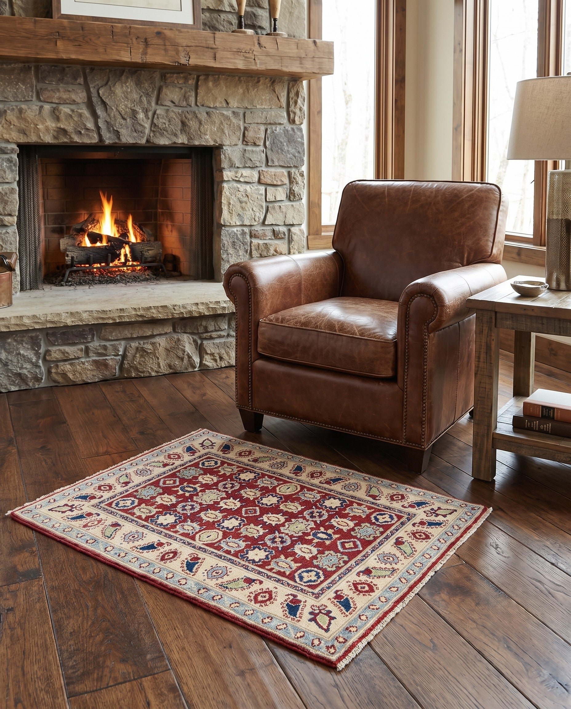 2' 10 x 3' 8 Hand Knotted Kazak Rug