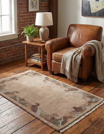 2' 5 x 4' 7 Hand Knotted Nepal Wool Rug