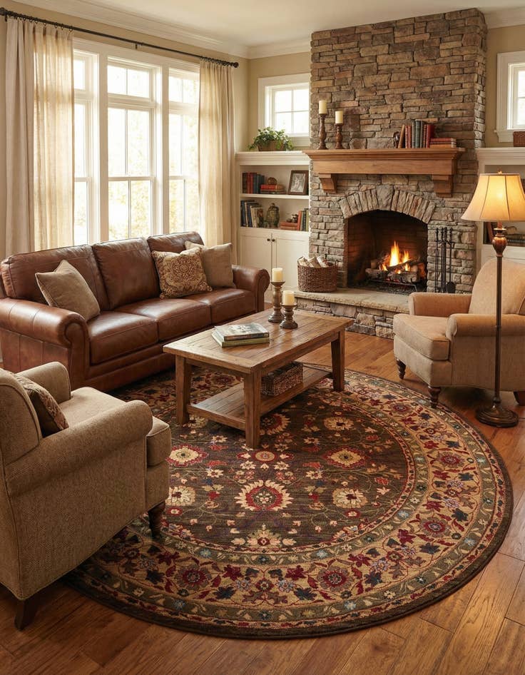 Detail image of 8' x 8' Kensington Round Rug