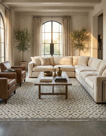 8' x 10' 8 Hand Knotted Moroccan Wool Rug