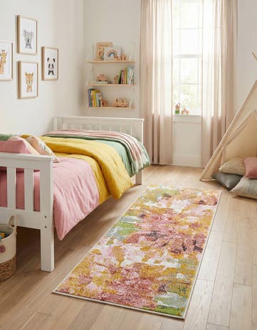 Abstract Whimsy Kids Runner Rug