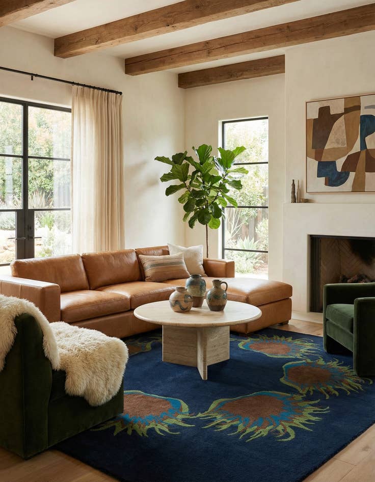 Detail image of 7' 6 x 7' 7 Luna Square Rug