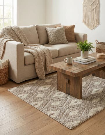 Smokey Taupe Sepia Rug