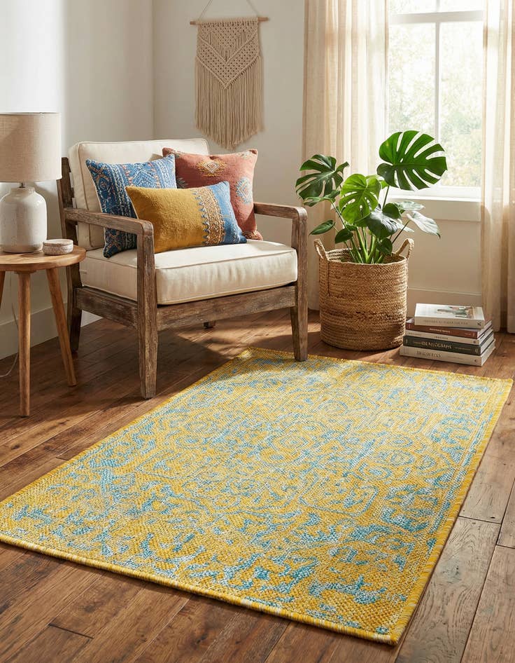 Detail image of 2' x 3'  Washable Jill Zarin Dubai Indoor / Outdoor Rug