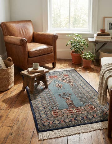 2' 9 x 4' 6 Hand Knotted Bokhara Oriental Wool Rug