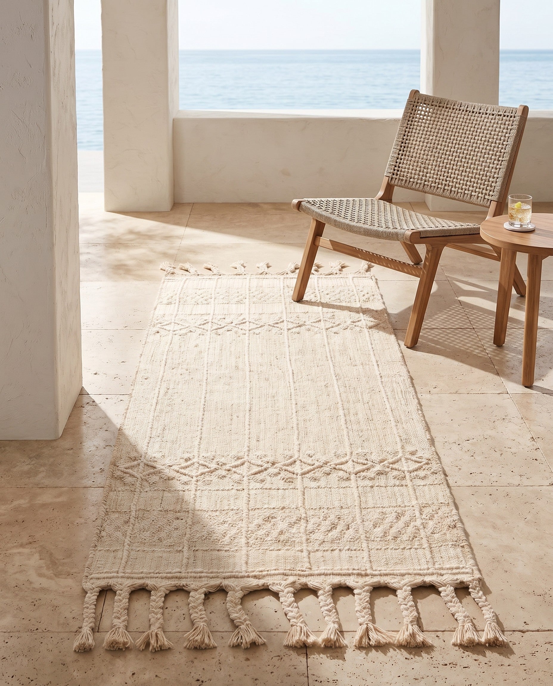 2' 2 x 5' 1 Easy-Clean Eco Bohemian Indoor / Outdoor Runner Rug