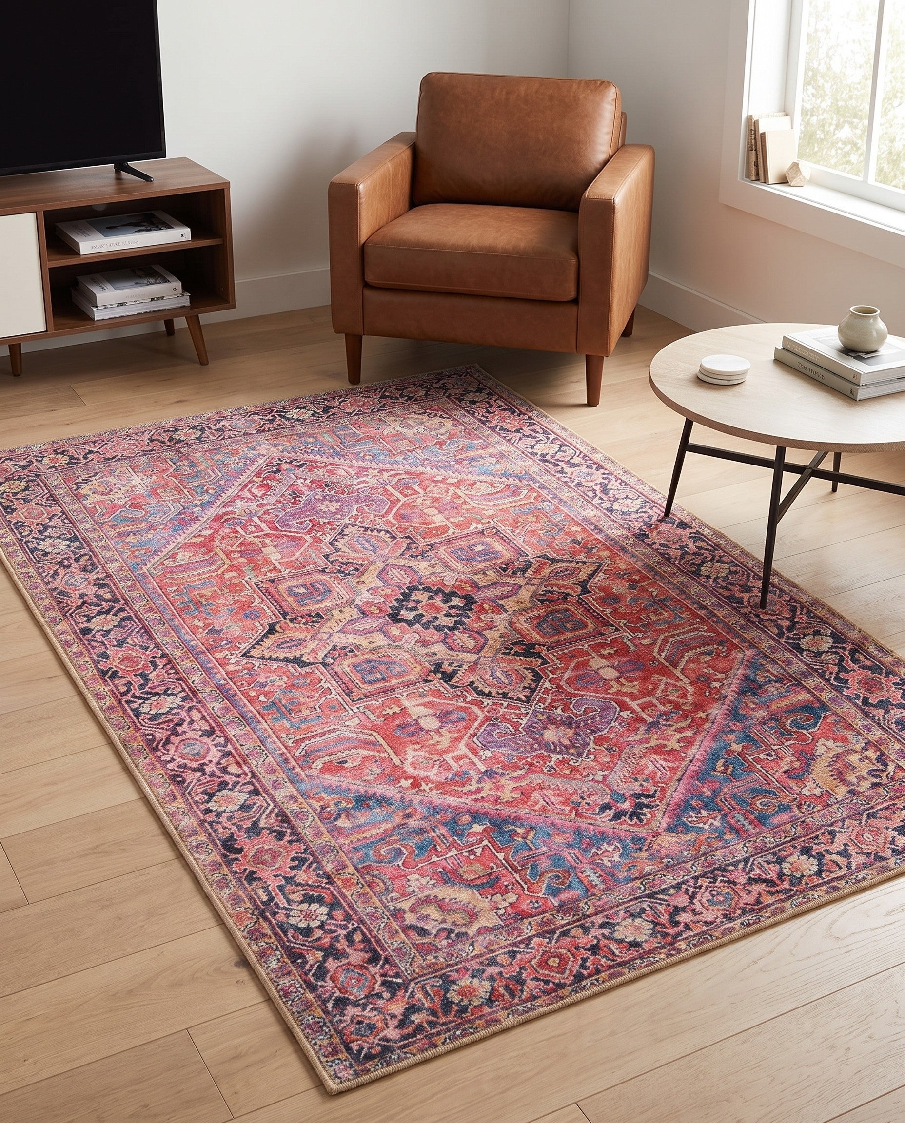 3' 6 x 5' 6 Washable Timeless Rug