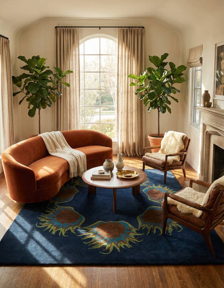 Detail image of 7' 5 x 7' 6 Luna Wool Square Rug