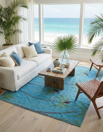 4' 11 x 5' 10 Hand Woven Kilim Suzani Wool Square Rug