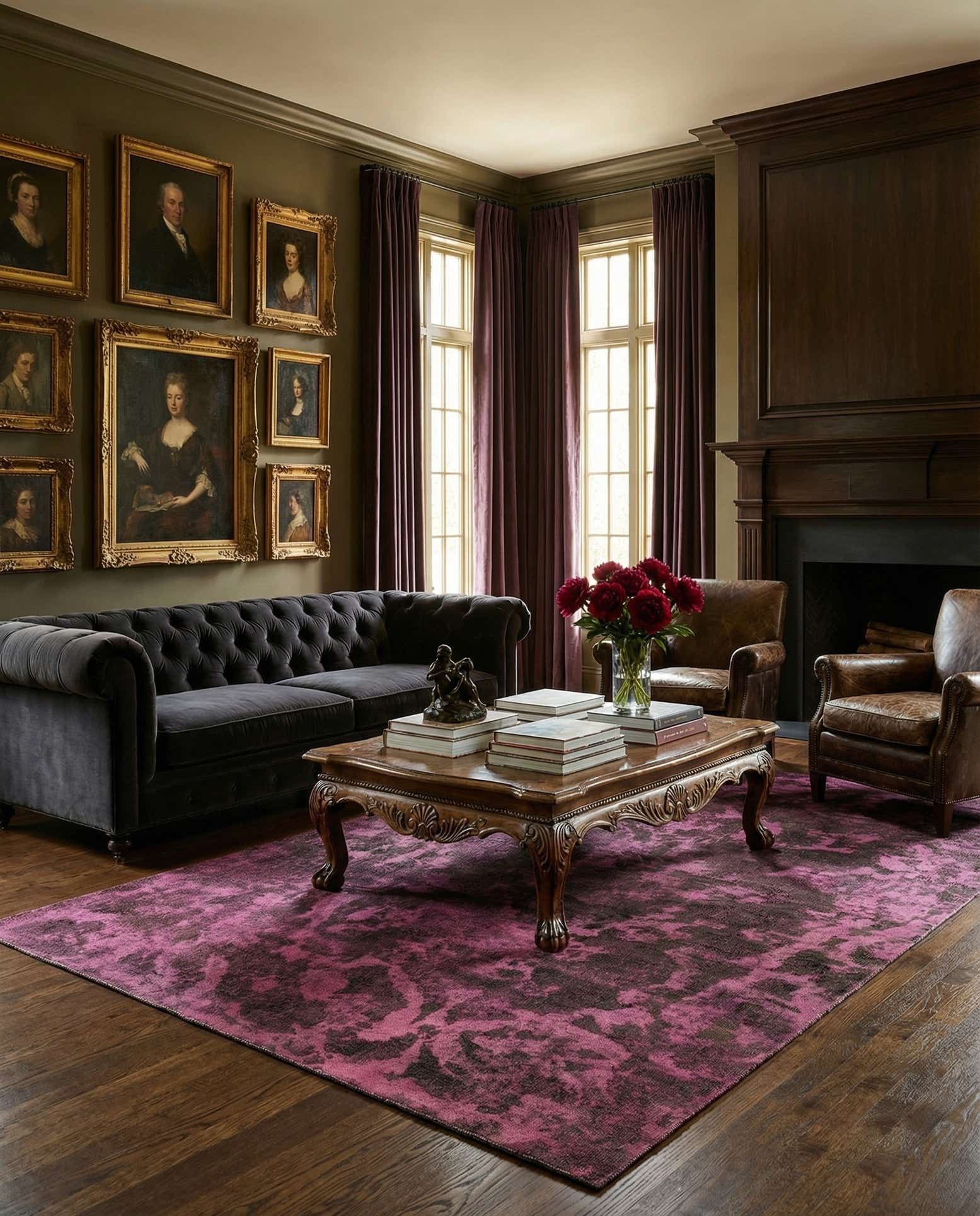 6' 2 x 9' 2 Vintage Royal Wool Rug