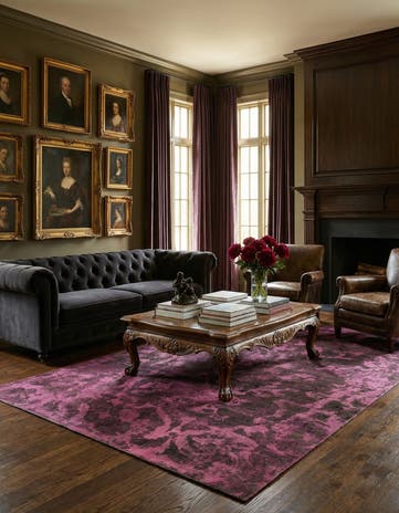 6' 2 x 9' 2 Vintage Royal Wool Rug