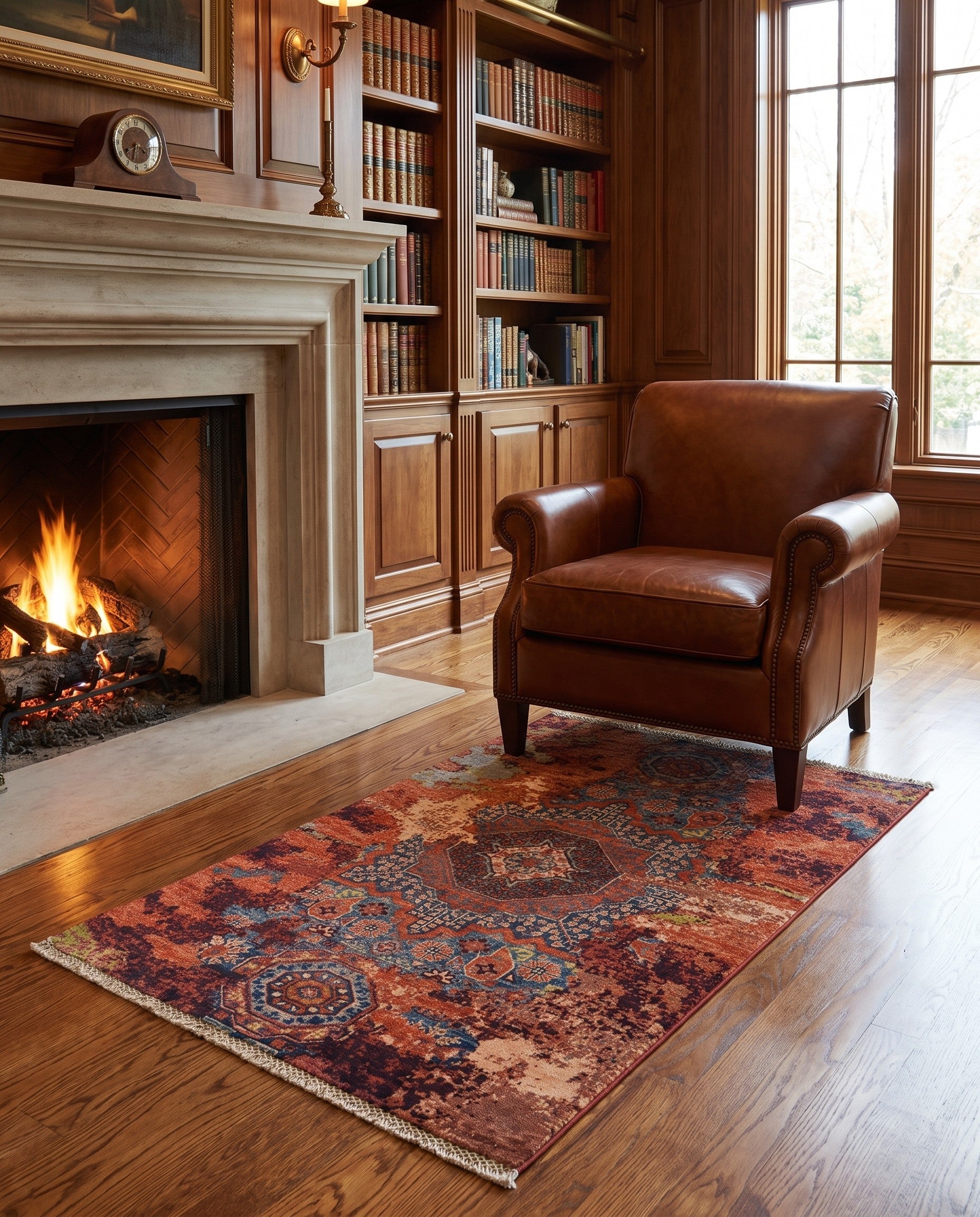 2' 10 x 4' Hand Knotted Mamluk Ziegler Rug