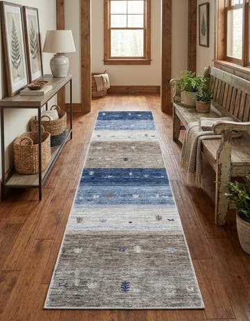 2' 7 x 12' Gabbeh Runner Rug