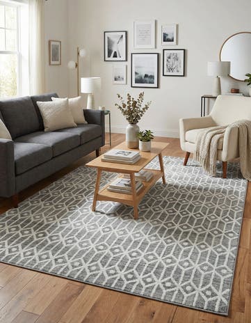 6' x 9' Lattice Trellis Rug