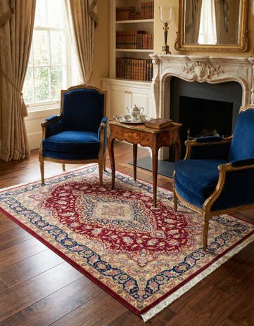 3' 3 x 4' 11 Ghom Silk Rug