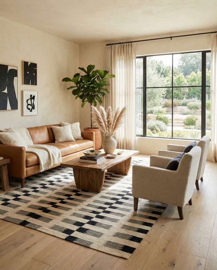 5' 8 x 7' 8 Hand Woven Kilim Modern Wool Rug