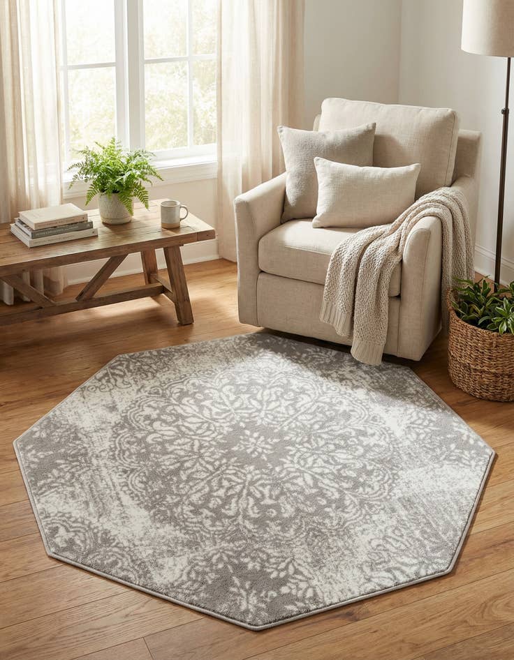 Detail image of 4' 1 x 4' 1 Monaco Octagon Rug