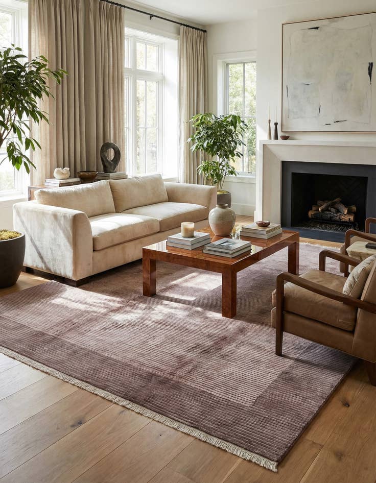 Detail image of 6' 7 x 9' 10  Hand Knotted Darya Wool Rug