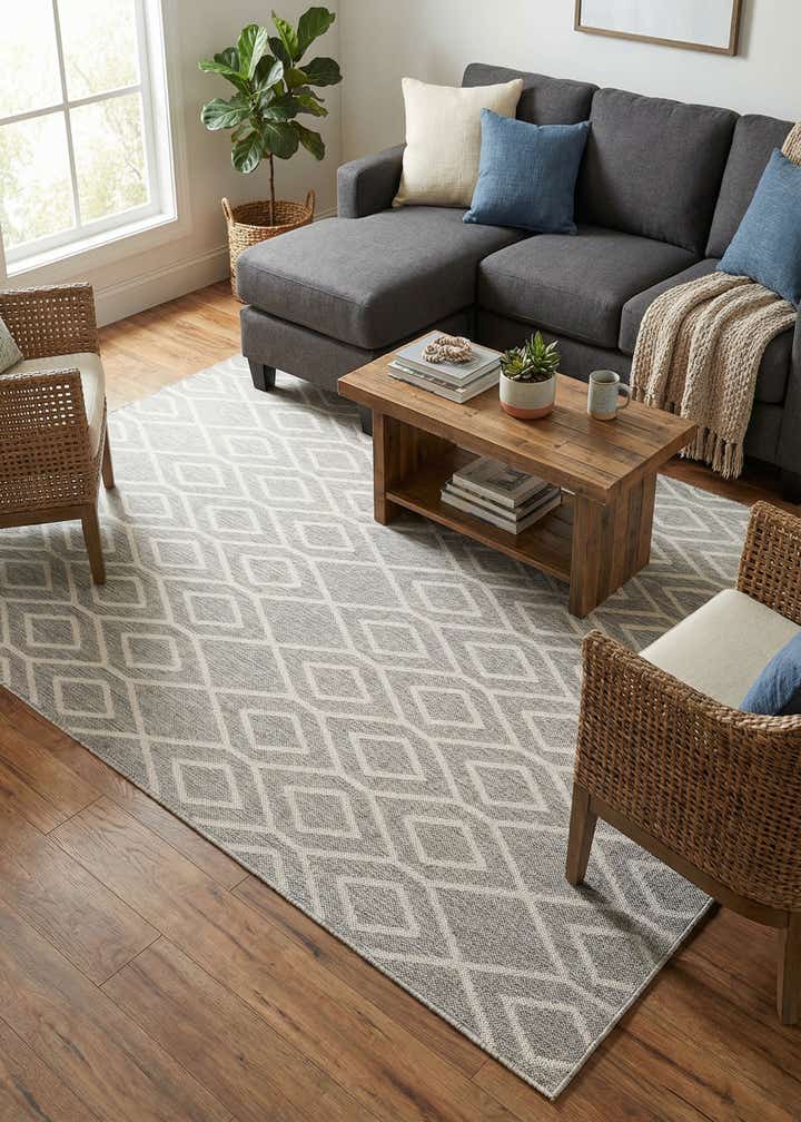 6' x 9' Easy-Clean Jill Zarin Turks and Caicos Indoor / Outdoor Rug