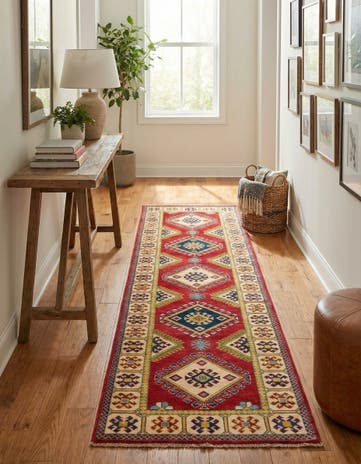 2' 8 x 9' 8 Hand Knotted Kazak Runner Rug