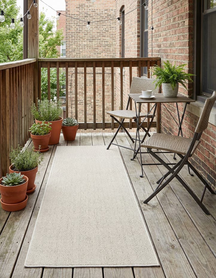 2' x 6' 1 Easy-Clean Solid Indoor / Outdoor ...
