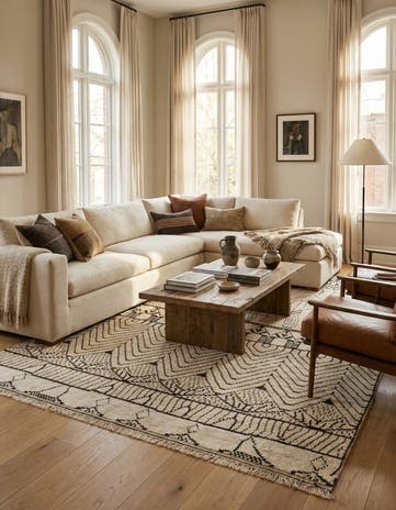 9' 10 x 14' 3 Hand Knotted Darya Wool Rug