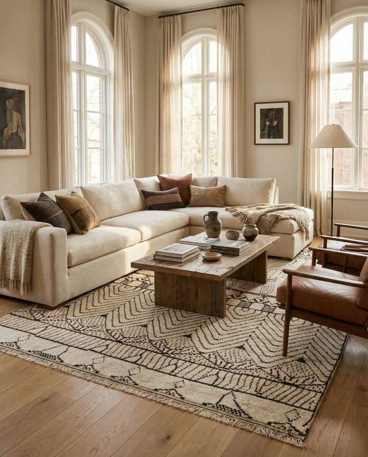 9' 10 x 14' 3 Hand Knotted Darya Wool Rug