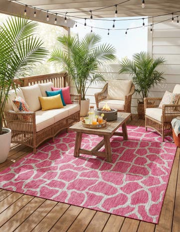 9' x 12' Easy-Clean Safari Indoor / Outdoor Rug