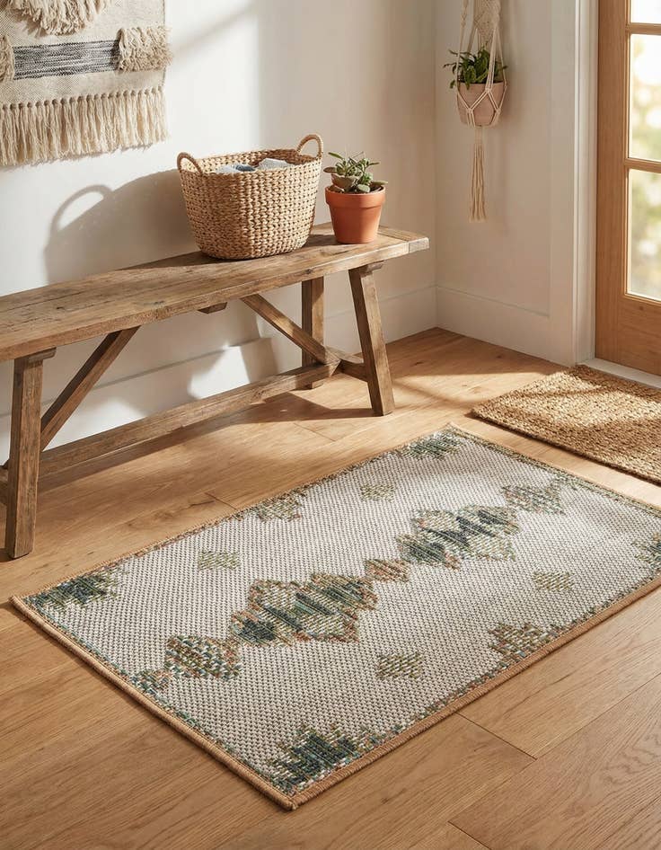 Detail image of 2' x 3' Easy-Clean Baja Indoor / Outdoor Rug