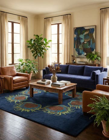7' 6 x 7' 7 Luna Wool Square Rug