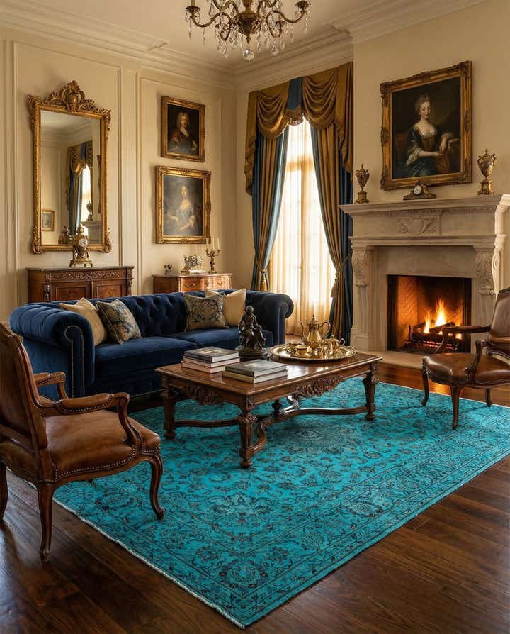 6' 6 x 9' 7 Vintage Royal Rug