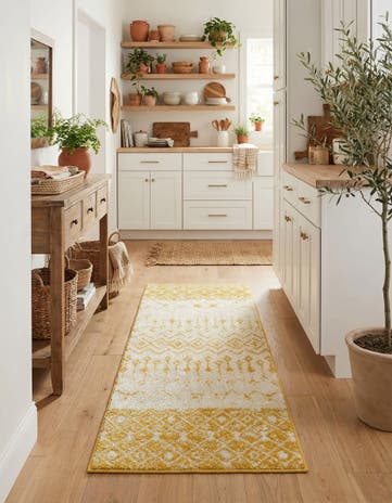 2' x 5' 3 Moroccan Trellis Runner Rug