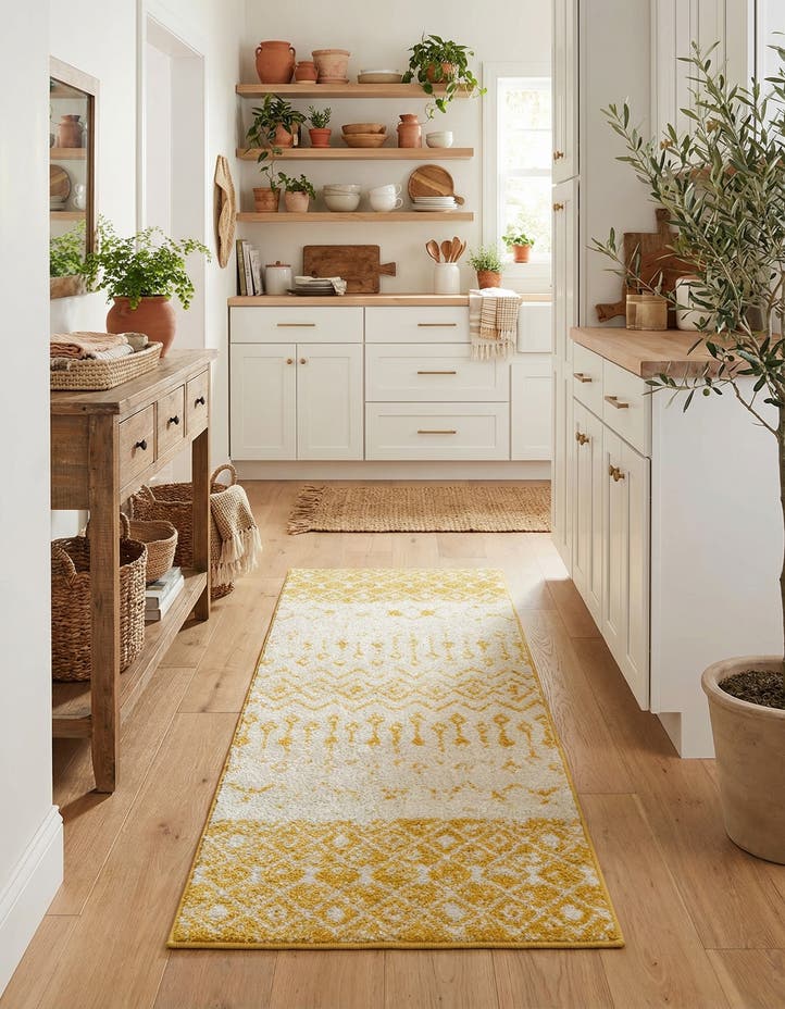 2' x 5' 3 Moroccan Trellis Runner...