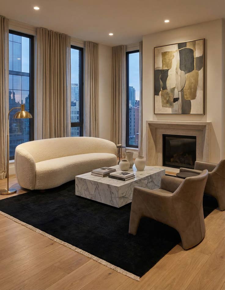 Detail image of 7' 11 x 9' 9  Hand Knotted Darya Wool Rug