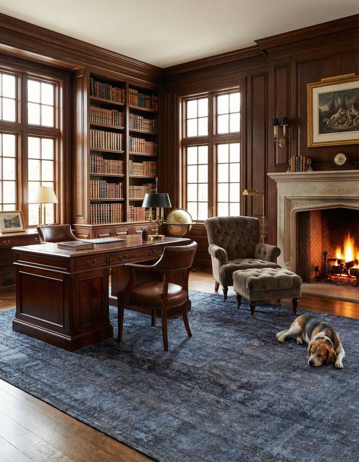 Detail image of 9' 10 x 12' 11 Vintage Royal Wool Rug