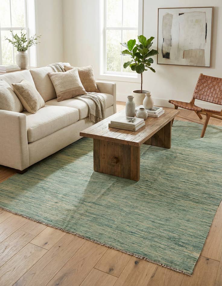 Detail image of  5' 6 x 7' 9  Hand Woven Kilim Modern Wool Rug