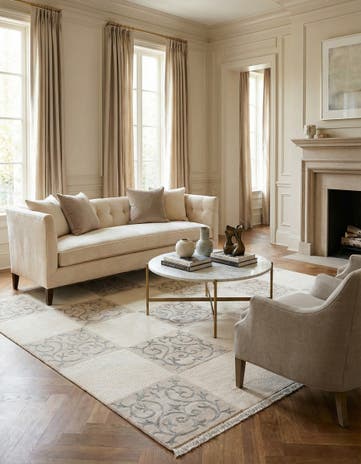 5' 7 x 8' Hand Knotted Darya Rug