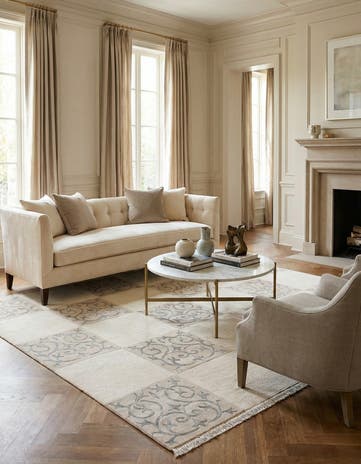 5' 7 x 8' Hand Knotted Darya Rug