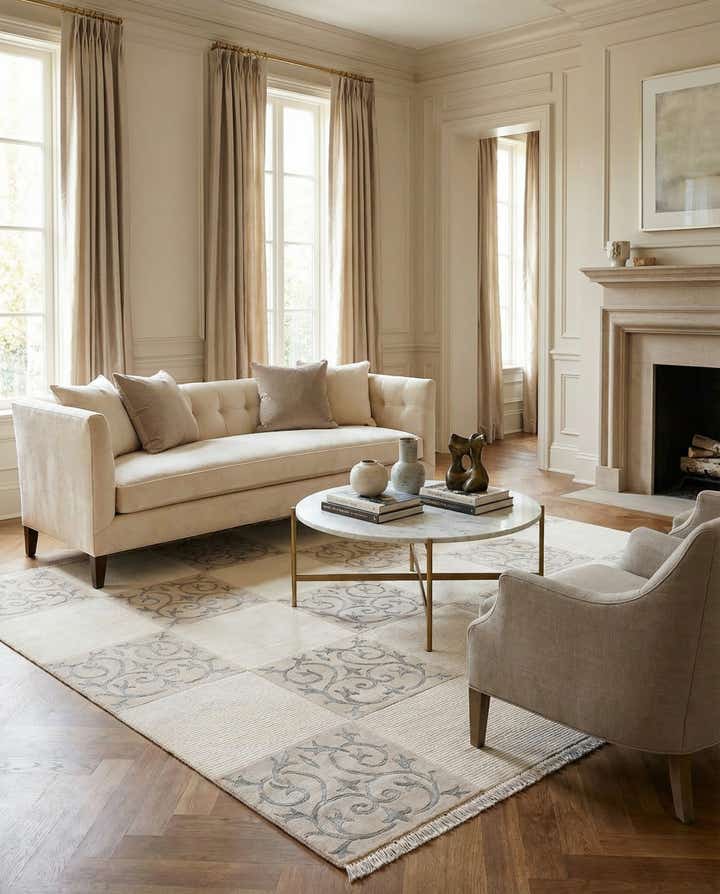5' 7 x 8' Hand Knotted Darya Rug