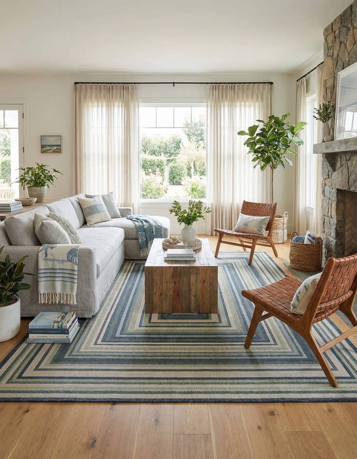 Detail image of 10' x 14' Easy-Clean Baja Indoor / Outdoor Rug