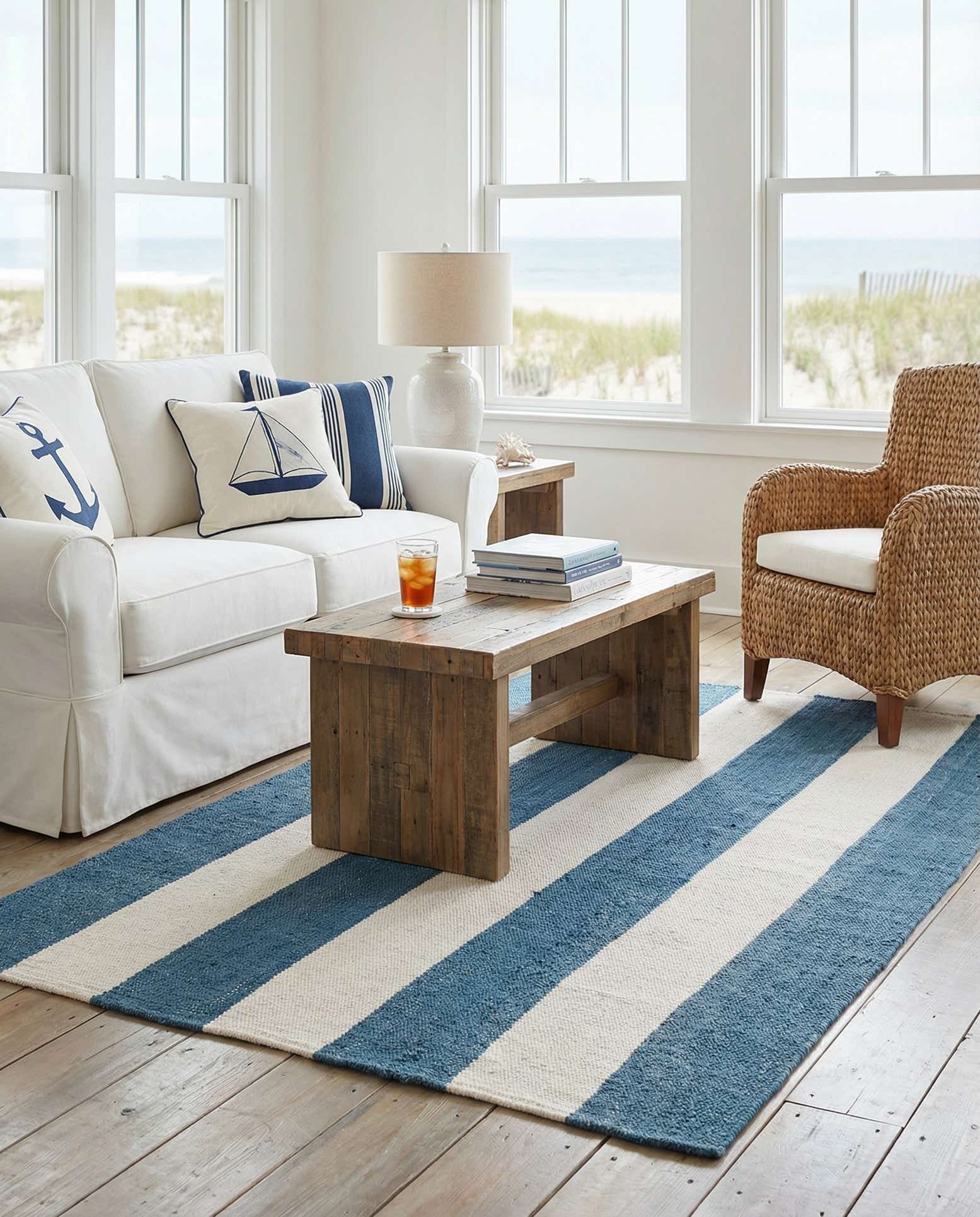 5' 1 x 8' Hand Woven Jill Zarin Hamptons Rug