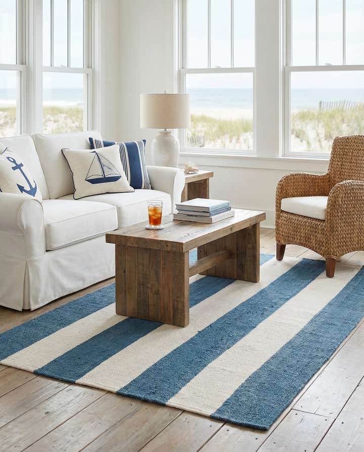 5' 1 x 8' Hand Woven Jill Zarin Hamptons Rug