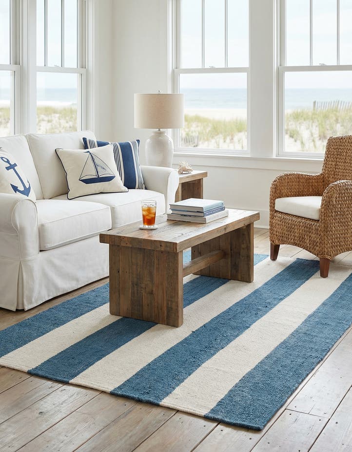5' 1 x 8' Hand Woven Jill Zarin Hamptons Rug