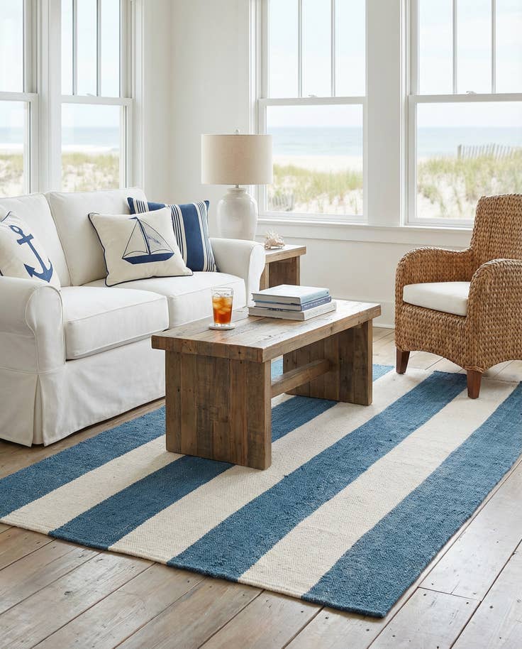 Detail image of 5' 1 x 8' Hand Woven Jill Zarin Hamptons Rug