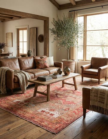 4' 5 x 8' Hand Knotted Ultra Vintage Persian Wool Rug