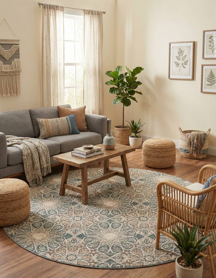 Detail image of 8' x 8' Sahara Round Rug