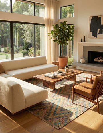 10' 4 x 13' Hand Woven Kilim Modern Wool Rug