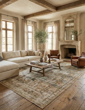 9' 1 x 11' 10 Hand Knotted Ultra Vintage Persian Wool Rug